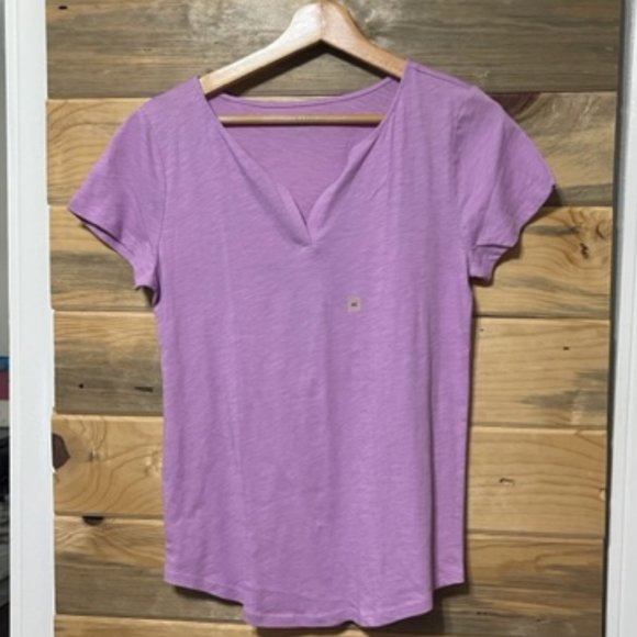 LOFT Outlet Shirt Lilac 100% Cotton Top - Picture 1 of 5